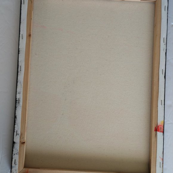 Handmade Painting Of A Vase Full Of Flowers Abstract Original Art 16x12 Canvas - Picture 6 of 16